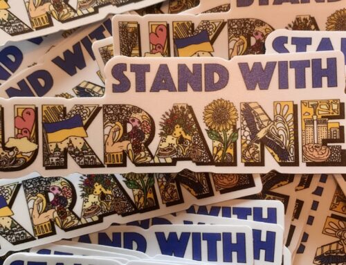 Support my Daughter with these “Stand with Ukraine” Stickers